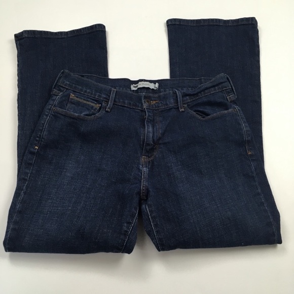 Levi’s 515 Boot Cut‎ Mid Rise Dark Wash Jeans Women’s Size 12 Short - Picture 2 of 6